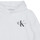textil Barn Sweatshirts Calvin Klein Jeans SMALL MONOGRAM HOODIE Vit