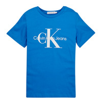 textil Barn T-shirts Calvin Klein Jeans MONOGRAM LOGO T-SHIRT Blå