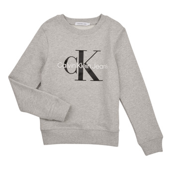 textil Barn Sweatshirts Calvin Klein Jeans MONOGRAM LOGO Grå