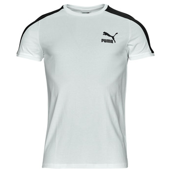 textil Herr T-shirts Puma INLINE Svart / Vit