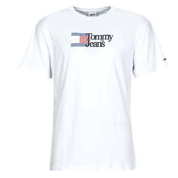 textil Herr T-shirts Tommy Jeans TJM CLSC RWB CHEST LOGO TEE Vit