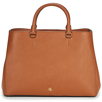 Väskor Dam Handväskor med kort rem Lauren Ralph Lauren HANNA 37-SATCHEL-LARGE Cognac