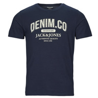 textil Herr T-shirts Jack & Jones JJEJEANS TEE SS O-NECK Marin