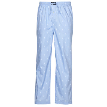 textil Herr Pyjamas/nattlinne Polo Ralph Lauren SLEEPWEAR-PJ PANT-SLEEP-BOTTOM Blå / Himmelsblå / Vit