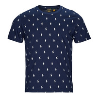 textil Herr T-shirts Polo Ralph Lauren SLEEPWEAR-S/S CREW-SLEEP-TOP Marin / Vit