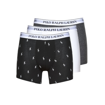 Underkläder Herr Boxershorts Polo Ralph Lauren UNDERWEAR-BOXER BRIEF-3 PACK-BOXER BRIEF Svart / Vit / Grå / Vit