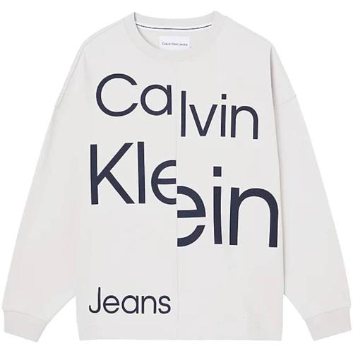 textil Dam Sweatshirts Calvin Klein Jeans  Beige