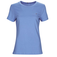textil Dam T-shirts Tommy Hilfiger NEW CREW NECK TEE Blå