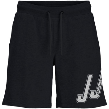 textil Pojkar Shorts / Bermudas Jack & Jones 12215086 JPSTUP SWEAT SHORTS JNR BLACK Svart