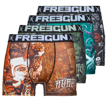 Underkläder Herr Boxershorts Freegun BOXERS HYRAW X4 Flerfärgad