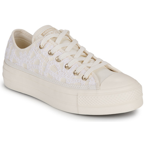Skor Dam Sneakers Converse CHUCK TAYLOR ALL STAR LIFT-WHITE/EGRET/EGRET Vit