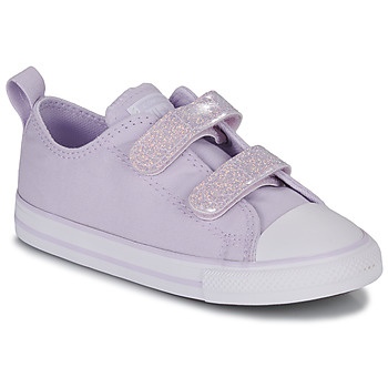 Skor Barn Sneakers Converse CHUCK TAYLOR ALL STAR 2V EASY-ON GLITTER OX Violett