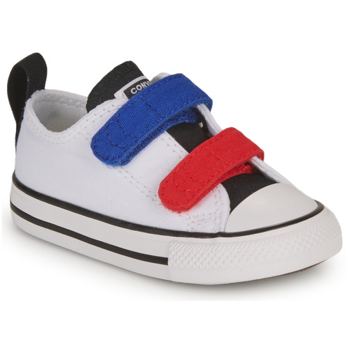 Skor Pojkar Sneakers Converse INFANT CONVERSE CHUCK TAYLOR ALL STAR 2V EASY-ON SUMMER TWILL LO Vit / Blå / Röd
