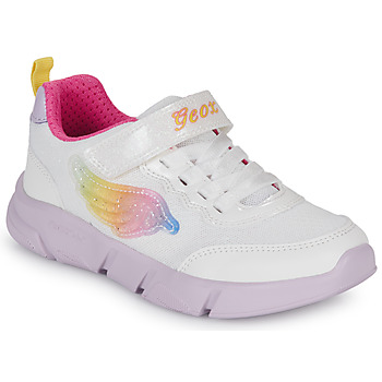 Skor Flickor Sneakers Geox J ARIL GIRL D Vit / Rosa
