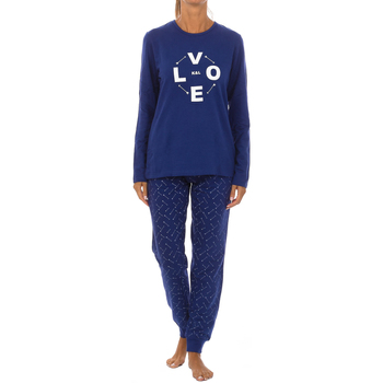textil Dam Pyjamas/nattlinne Kisses And Love KL45184 Blå