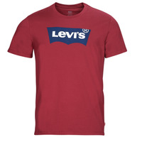 textil Herr T-shirts Levi's GRAPHIC CREWNECK TEE Bordeaux