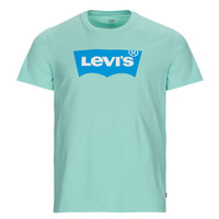 textil Herr T-shirts Levi's GRAPHIC CREWNECK TEE Blå