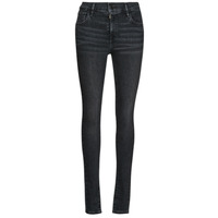 textil Dam Skinny Jeans Levi's 720 HIRISE SUPER SKINNY Svart