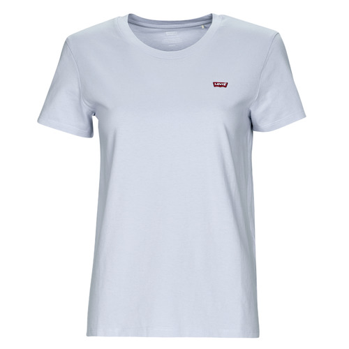 textil Dam T-shirts Levi's PERFECT TEE Blå