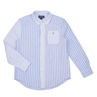 textil Pojkar Långärmade skjortor Polo Ralph Lauren LS3BDPPPKT-SHIRTS-SPORT SHIRT Blå
