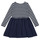 textil Flickor Korta klänningar Polo Ralph Lauren LS CN DR-DRESSES-DAY DRESS Marin / Vit