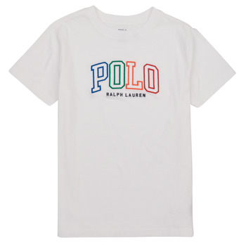 textil Flickor T-shirts Polo Ralph Lauren SSCNM4-KNIT SHIRTS- Vit