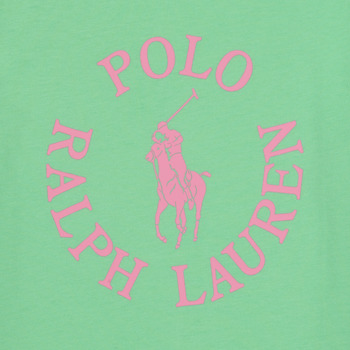 Polo Ralph Lauren SS GRAPHIC T-KNIT SHIRTS-T-SHIRT Grön / Rosa