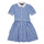 textil Flickor Korta klänningar Polo Ralph Lauren MAGALIE DRS-DRESSES-DAY DRESS Blå / Vit