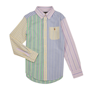 textil Pojkar Långärmade skjortor Polo Ralph Lauren CLBDPPC-SHIRTS-SPORT SHIRT Flerfärgad
