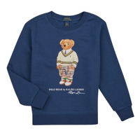 textil Pojkar Sweatshirts Polo Ralph Lauren LS CN-KNIT SHIRTS-SWEATSHIRT Marin
