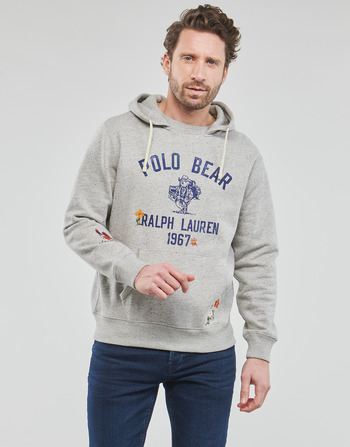 textil Herr Sweatshirts Polo Ralph Lauren BRODE + VUE DOS Grå / Svart