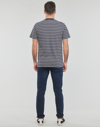 Selected SLHANDY STRIPE SS O-NECK TEE W Marin / Vit
