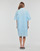 textil Dam Korta klänningar Karl Lagerfeld BRODERIE ANGLAISE SHIRTDRESS Blå / Himmelsblå