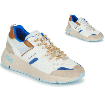 Skor Herr Sneakers Serafini TOKYO Vit / Blå / Brun