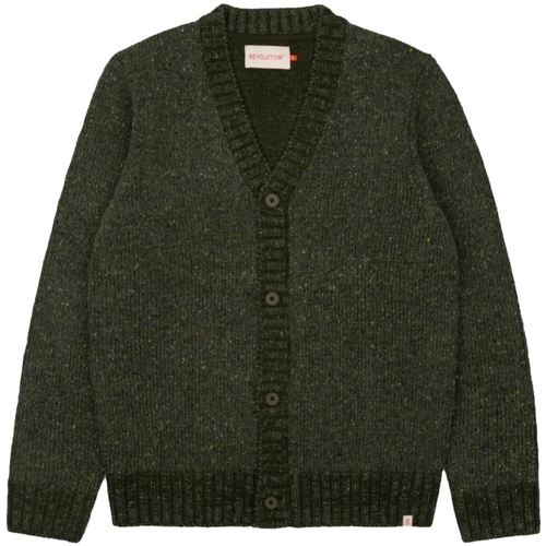 textil Herr Kappor Revolution Knit Cardigan 6543 - Army Grön