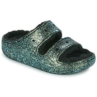 Skor Dam Sandaler Crocs Classic Cozzzy Glitter Sandal Svart / Glitter