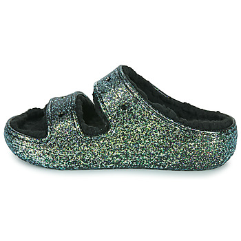 Crocs Classic Cozzzy Glitter Sandal Svart / Glitter