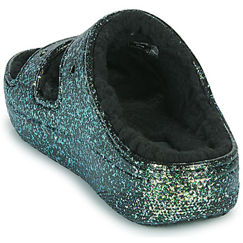 Crocs Classic Cozzzy Glitter Sandal Svart / Glitter