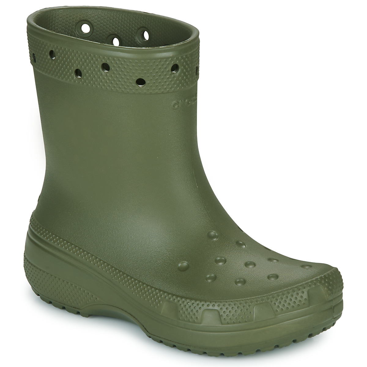 Skor Dam Gummistövlar Crocs Classic Rain Boot Kaki