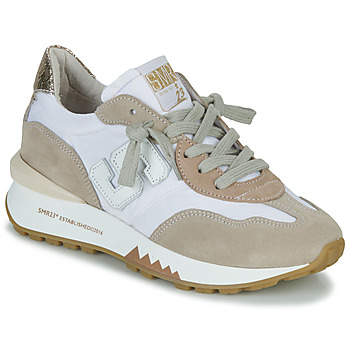 Skor Dam Sneakers Semerdjian MANTCH-7030 Beige / Vit / Guldfärgad