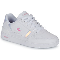 Skor Flickor Sneakers Lacoste T-CLIP Vit / Regnbågsfärgat