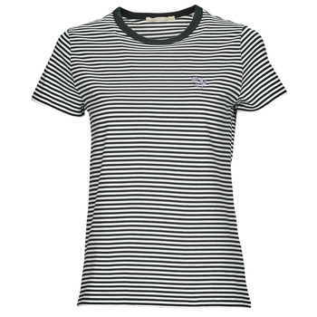 textil Dam T-shirts Esprit Y/D STRIPE Svart