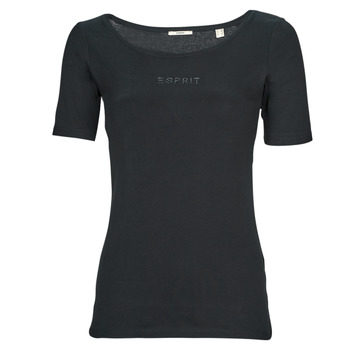 textil Dam T-shirts Esprit tshirt sl Svart