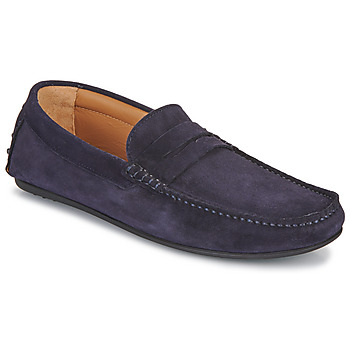 Skor Herr Loafers Selected SLHSERGIO SUEDE PENNY DRIVING Marin