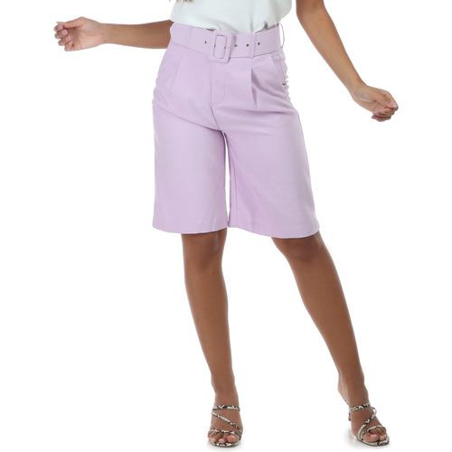textil Dam Shorts / Bermudas La Modeuse 21106_P57917 Violett