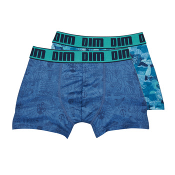 Underkläder Pojkar Boxershorts DIM MICRO PACK X2 Blå