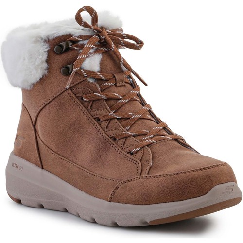 Skor Dam Boots Skechers Glacial Ultra Cozyly 144178-CSNT Brun