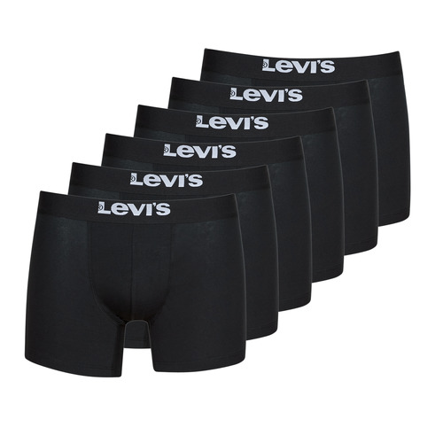 Underkläder Herr Boxershorts Levi's SOLID BASIC BRIEF PACK X6 Svart