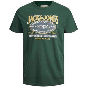 textil Pojkar T-shirts Jack & Jones  Grön