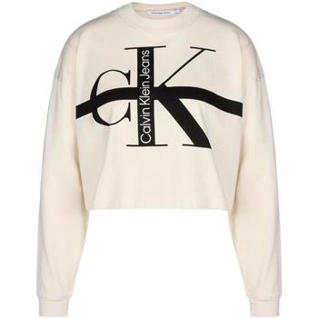 textil Dam Sweatshirts Calvin Klein Jeans  Beige